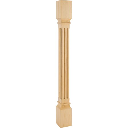 Hardware Resources 3-1/2" Wx3-1/2"Dx35-1/2"H Cherry Fluted Post P27-3.5-CH